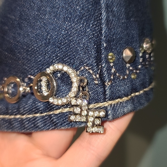 Extasy Western Denim open vest  , S - Picture 4 of 9